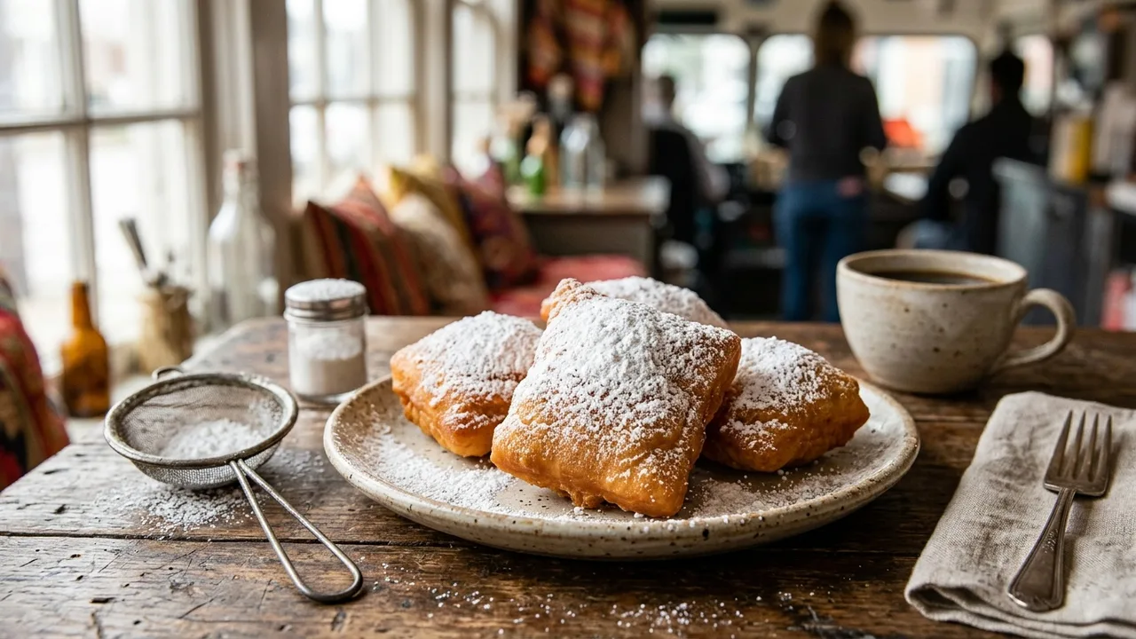 The Beignet Bus New Orleans style beignets with powdered sugar
